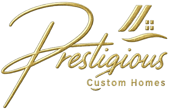 prestigious Custom Homes Trimmed Gold Logo