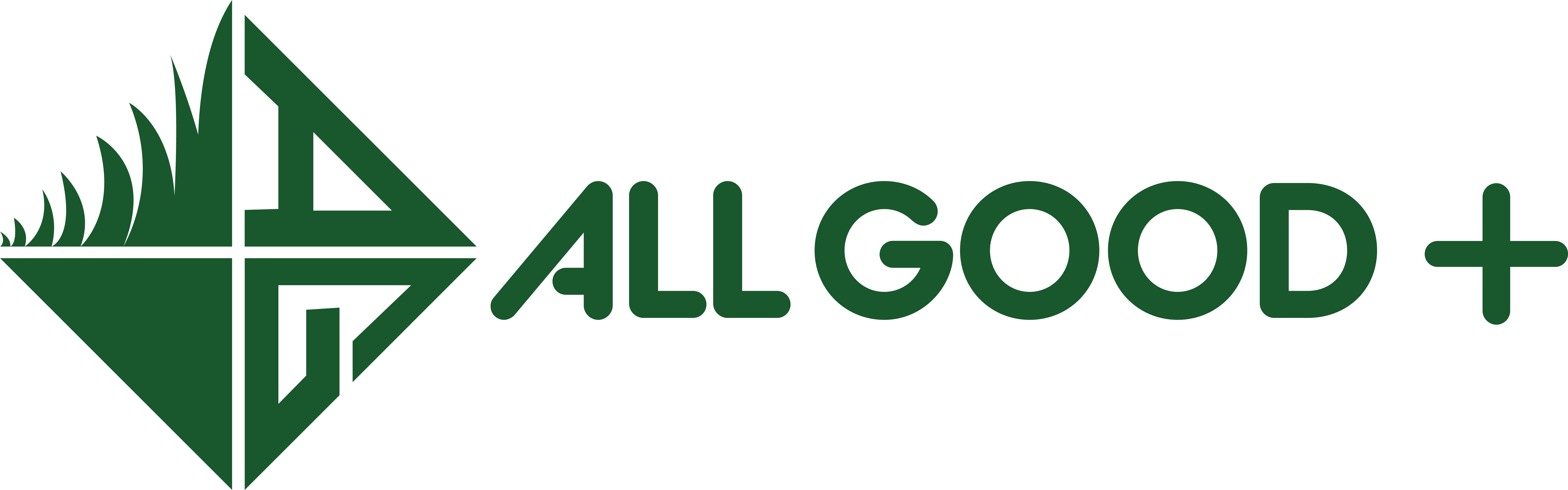 All Good Vertical Logo All Green